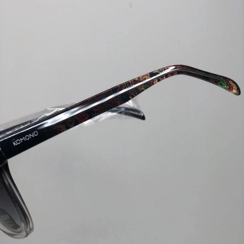 KOMONO Bennet Paisley Sunglasses NEW black gray